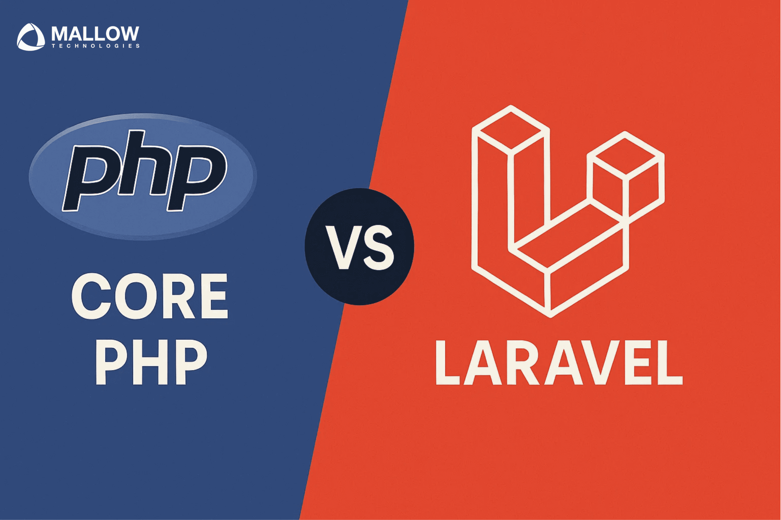 Core PHP vs Laravel - A comprehensive comparison for developing your app